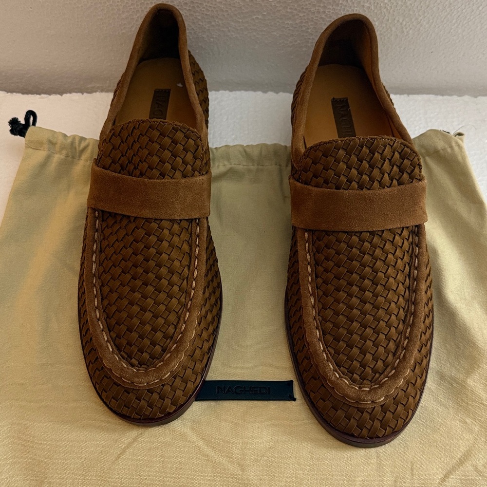 New Naghedi Sonoma Loafer Woven neoprene with soft suede backing  Leather sole - Picture 7 of 12